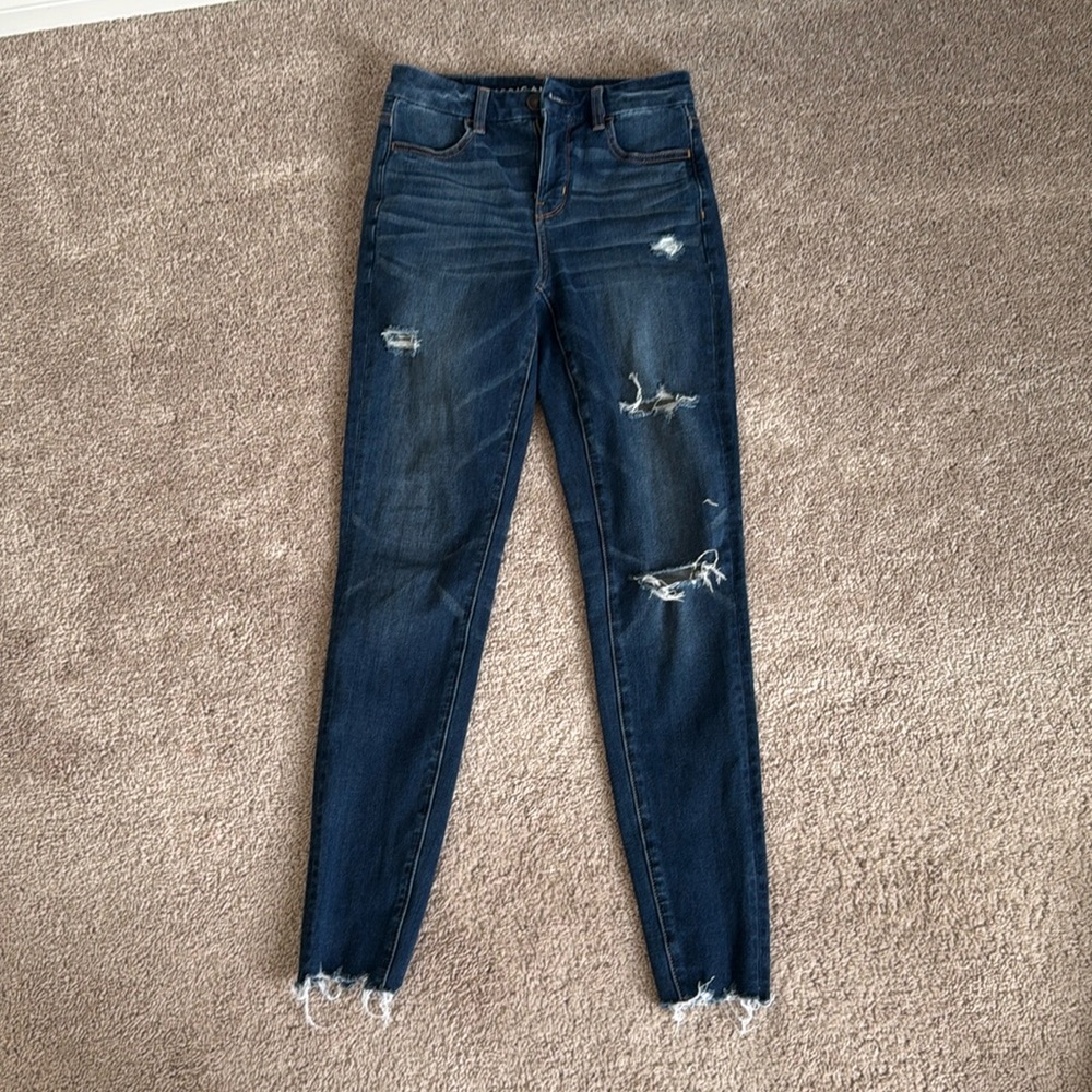American eagle curvy high rise jeggings